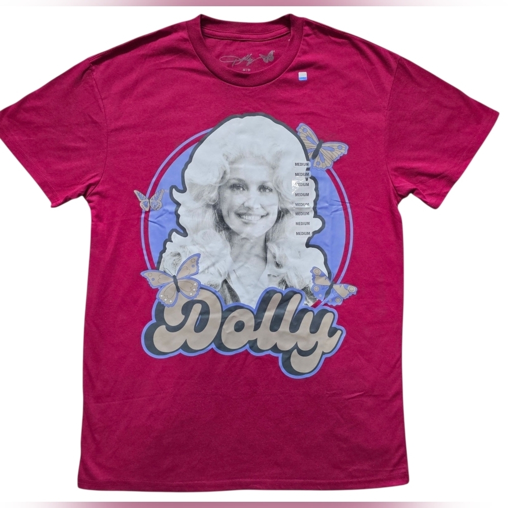 Dolly Parton Butterfly Grapic Tee In Size Medium. New With Tags!